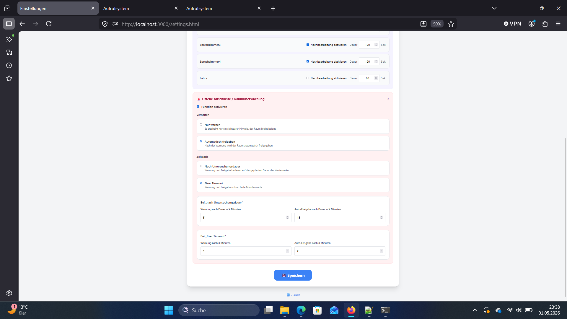 Workflow offene Abschlüsse